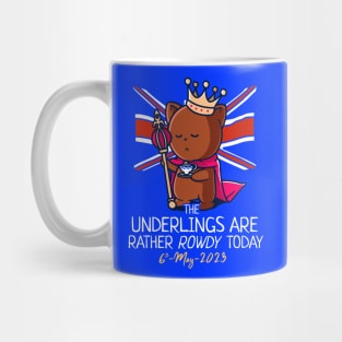 King Charles III Coronation Street Party Rowdy Underlings Mug